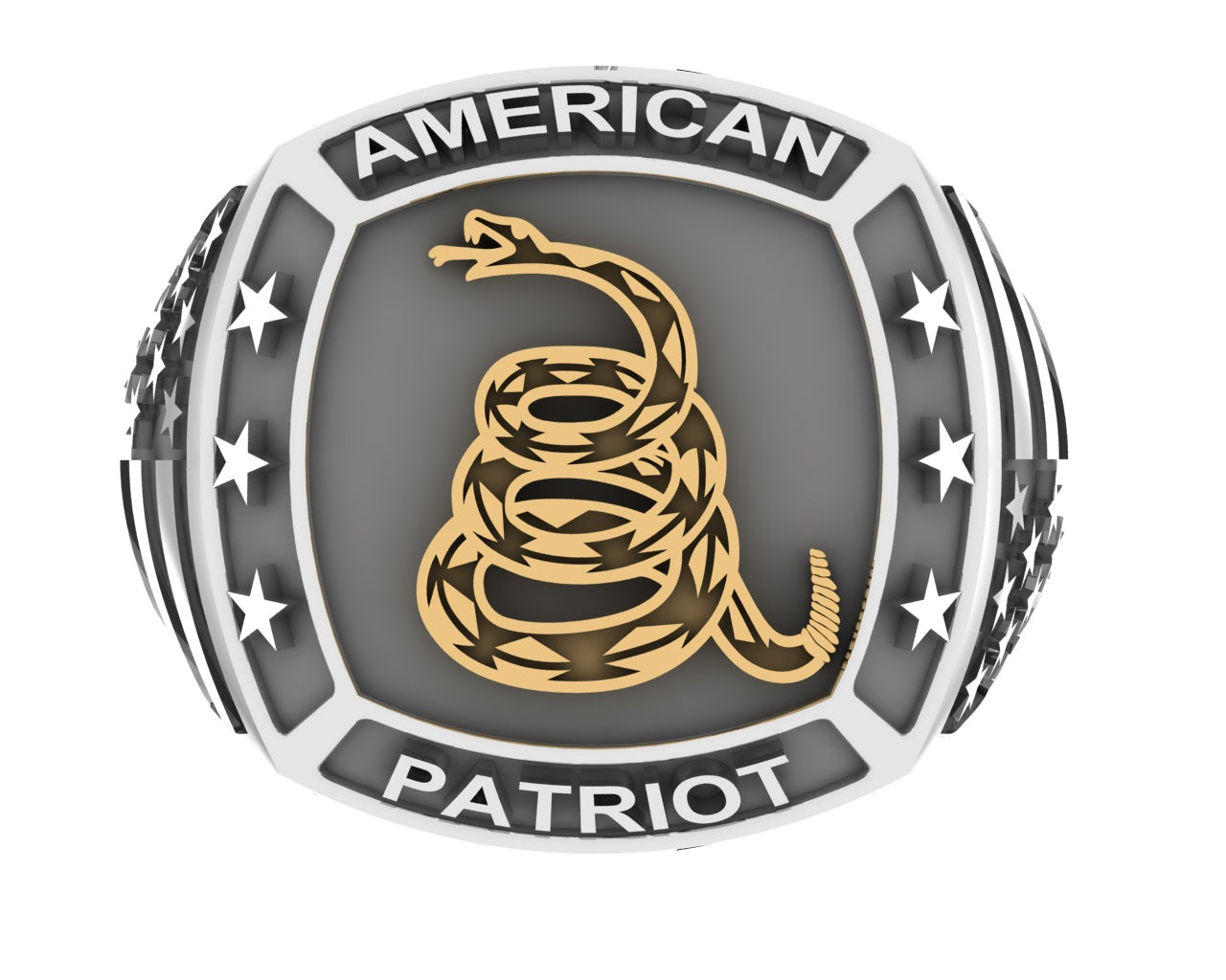 American Patriot Snake Side Flags-2T